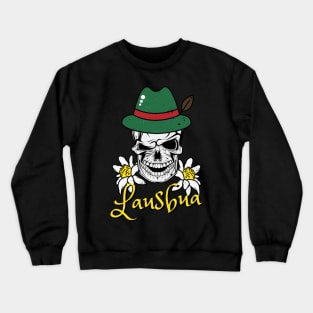 Lausbua Bavaria Skull Bavarian Costumes Crewneck Sweatshirt